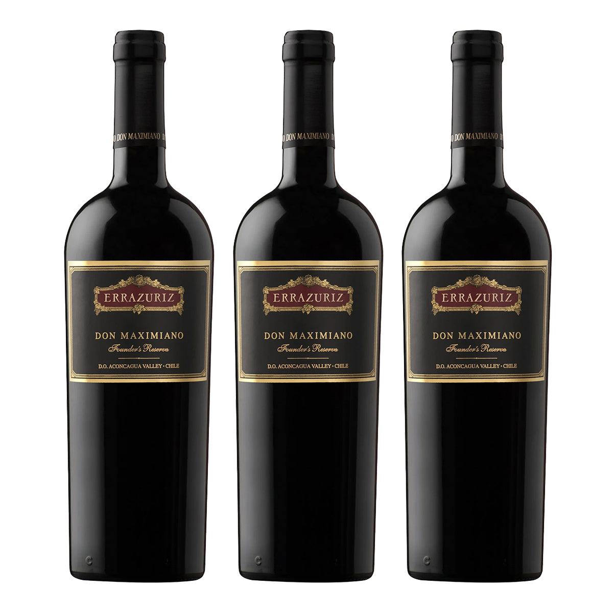 CAJA X 3 ERRAZURIZ DON MAXIMIANO CABERNET SAUVIGNON 750 ML